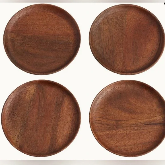 Pottery Barn Chateau Wood Coasters - Picture 3 of 10